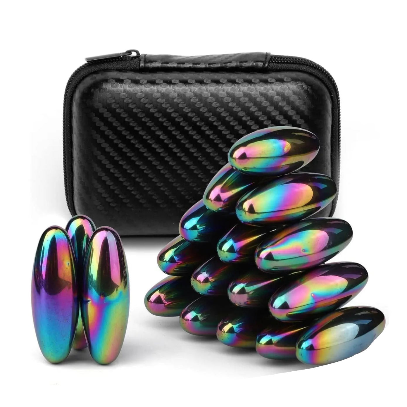 Ímanes Pedras Magnéticas - Anti-Stress, Metálicas, Portáteis com Estojo Ímanes Pedras Magnéticas - Anti-Stress, Metálicas, Portáteis com Estojo